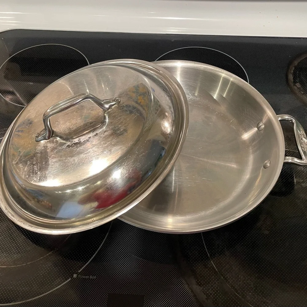 🥘HP🥘All Clad Petite Master Chef Braiser Pan wLid - Picture 4 of 7